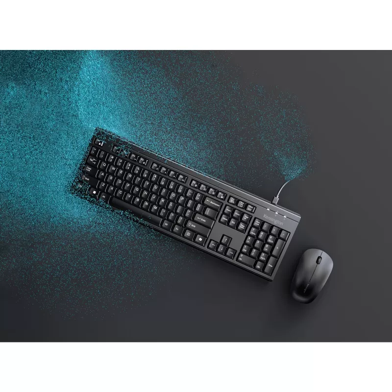 Kensington K75560BE, bezdrôtová, RF Wireless + Bluetooth, membránová, AZERTY, čierna, myš súčasťou balenia