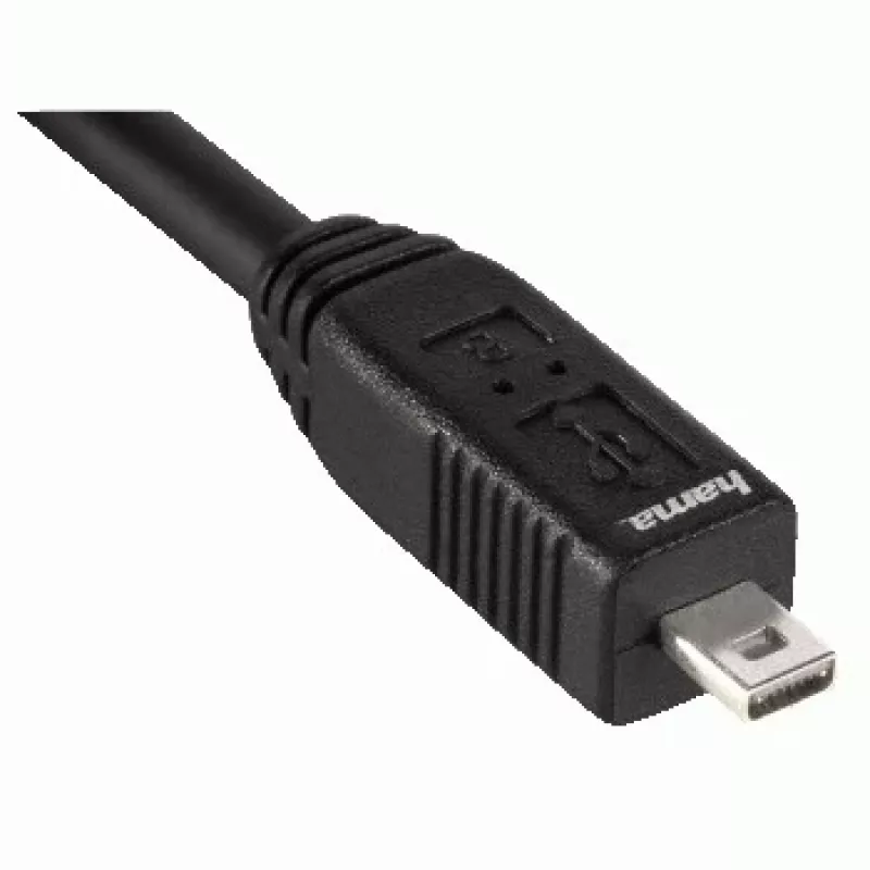 Hama USB 2.0 kábel, 1,8 m USB kábel USB A čierny