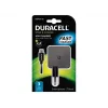 Duracell 2.4A nabíjačka pre telefón/tablet, interiér, AC, 5 V, 2,4 A, čierna
