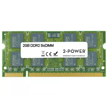 2-Power 2 GB MultiSpeed 533/667/800 MHz SoDIMM pamäť, 2 GB, 1 x 2 GB, DDR2, 800 MHz, 200-pin SO-DIMM, zelená