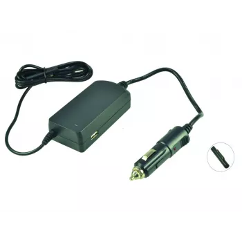 2-Power DC auto adaptér 12V 3A 36W, 12 V, 36 W, 12 V, 3 A, čierny, zelený, 51 mm