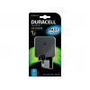Duracell 2x2,4A USB nabíjačka na telefón/tablet, interiérová, AC, 5 V, čierna