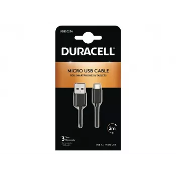 Duracell Sync/nabíjací kábel 2 metre čierna