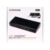 2-Power USB 3.0 Dual Display dokovacia stanica, dokovanie, 3,5 mm, USB Type-A, USB Type-B, 10,100,1000 Mbit/s, čierna, 5 Gbit/s
