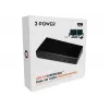 2-Power USB 3.0 Dual Display dokovacia stanica, dokovanie, 3,5 mm, USB Type-A, USB Type-B, 10,100,1000 Mbit/s, čierna, 5 Gbit/s