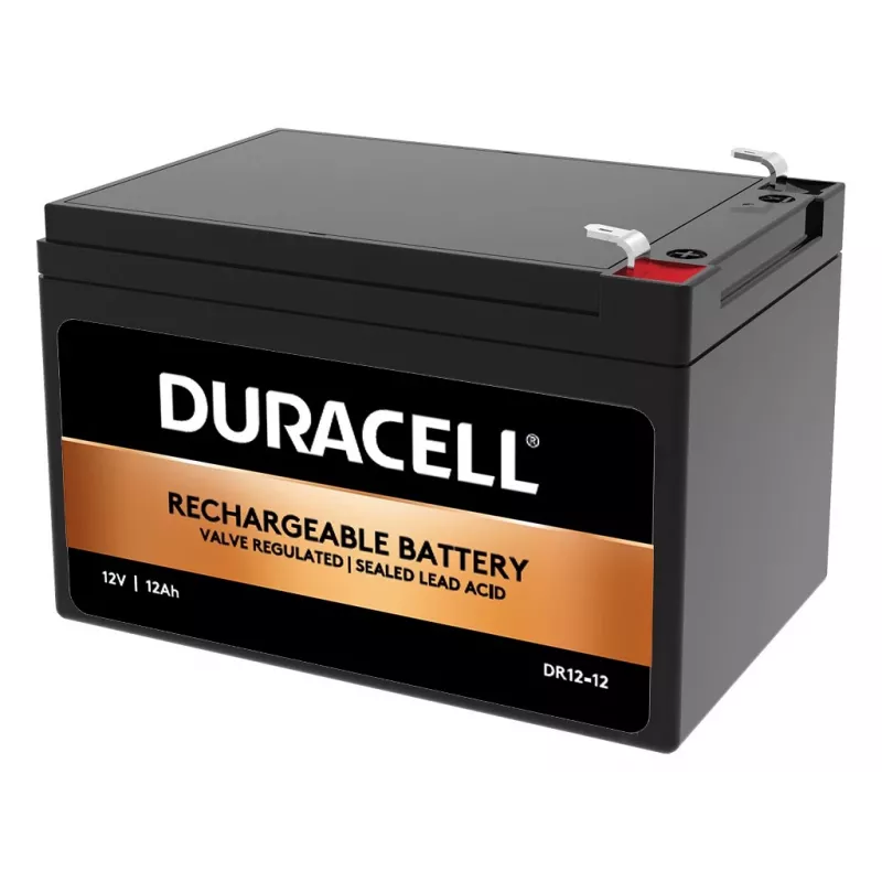 Duracell 12V 12Ah VRLA batéria, olovená (VRLA), 12 V, 12 Ah, 12000 mAh, 144 Wh, čierna