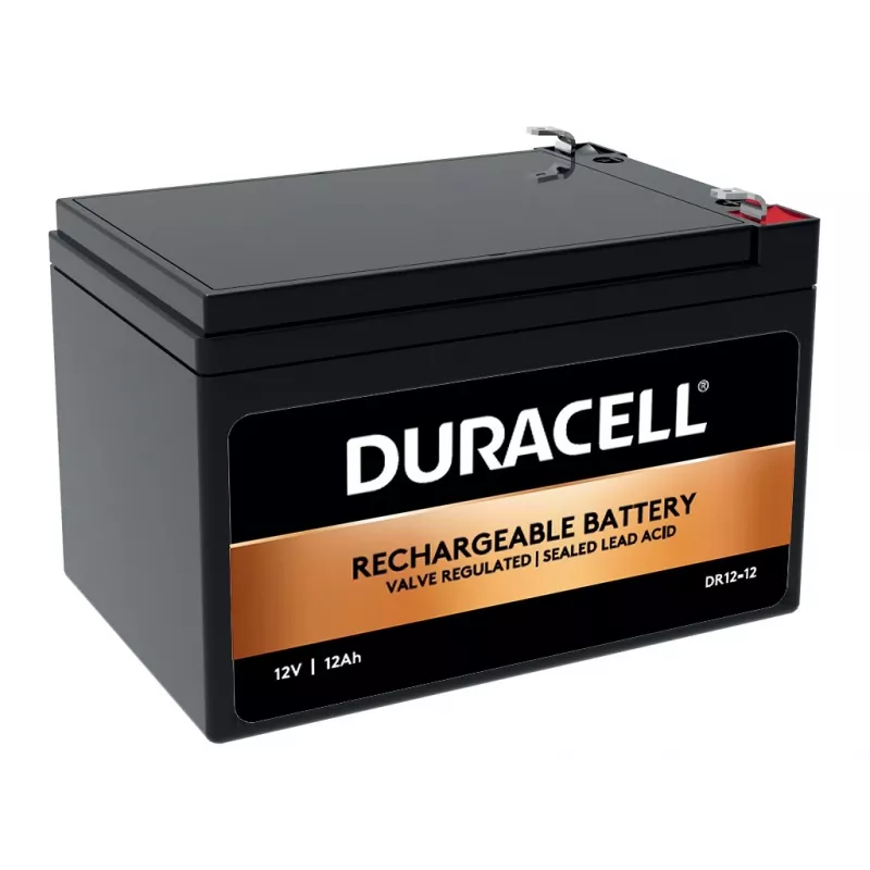 Duracell 12V 12Ah VRLA batéria, olovená (VRLA), 12 V, 12 Ah, 12000 mAh, 144 Wh, čierna