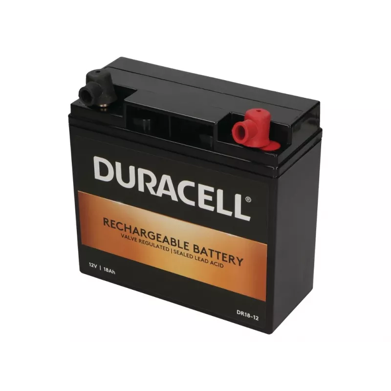 Duracell 12V 18Ah VRLA batéria, olovená (VRLA), 12 V, 18 Ah, 18000 mAh, 216 Wh, čierna