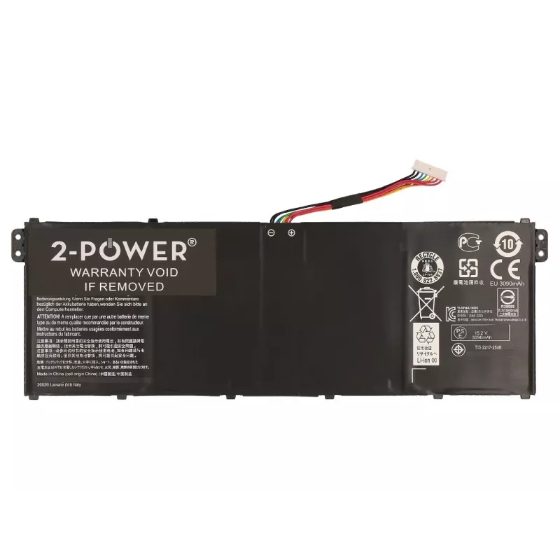 2-Power 15,2 V 3220 mAh Li-Polymer batéria do notebooku, batéria