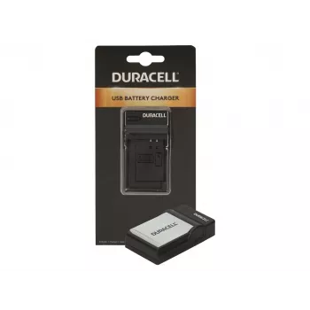 Duracell nabíjačka batérií do digitálneho fotoaparátu, USB, nabíjačka do interiéru, Canon NB-4L, NB-5L, čierna, 5 V, 5 V