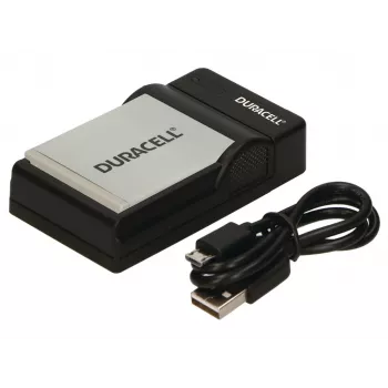 Duracell nabíjačka batérií do digitálneho fotoaparátu, USB, nabíjačka do interiéru, Canon NB-4L, NB-5L, čierna, 5 V, 5 V