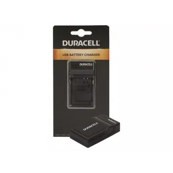 Duracell nabíjačka do digitálneho fotoaparátu, USB, nabíjačka do interiéru, Panasonic CGA-S005, S007, S008, čierna, 5 V, 5 V