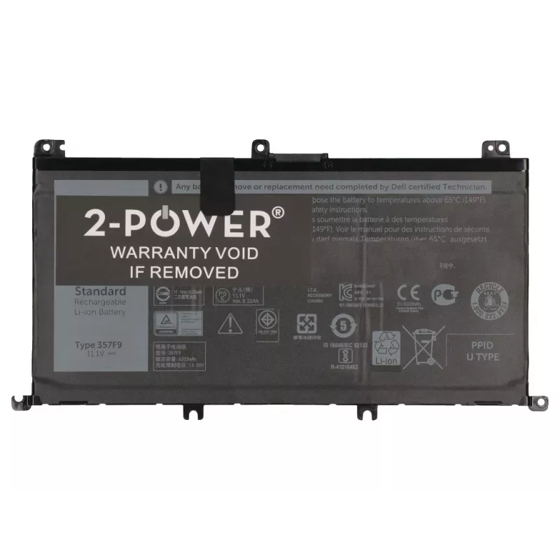 2-Power 11,1 V 74 Wh Li-Polymer batéria pre notebook, batéria