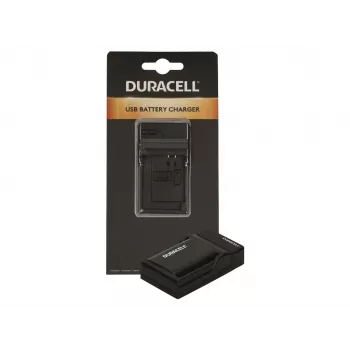 Duracell nabíjačka pre digitálne fotoaparáty, USB, interiérová nabíjačka batérií, Panasonic DMW-BLF19, čierna, 5 V, 5 V