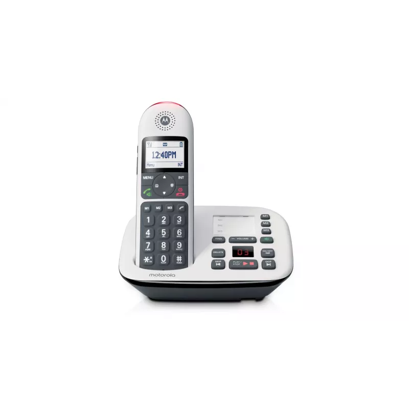 Motorola CD5011 Bezdrôtový telefón DECT so záznamníkom, biely