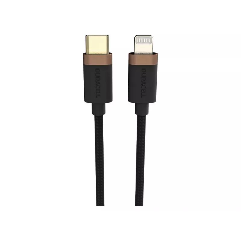 Duracell USB9022A Lightning kábel čierny