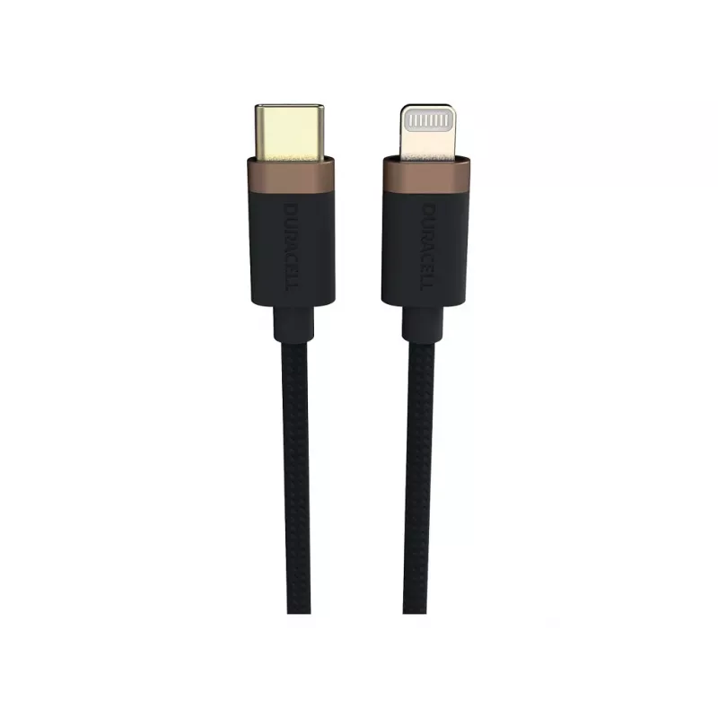 Duracell USB9012A Lightning kábel 1 m čierny