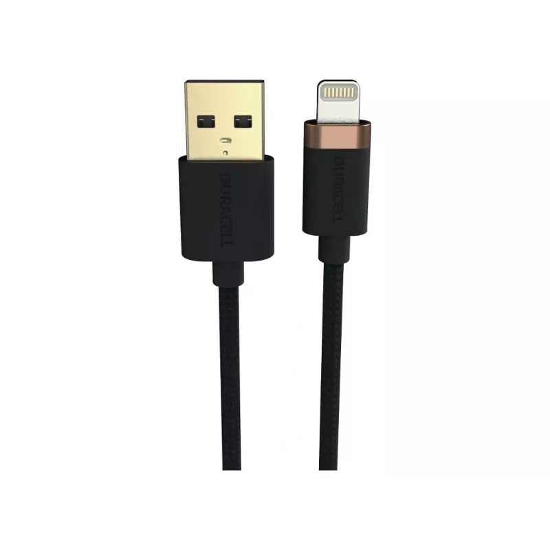 Duracell USB8012A Lightning kábel čierny