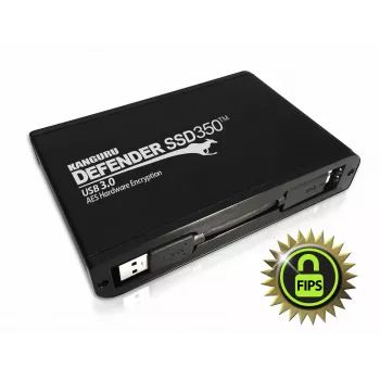 iStorage Kanguru Defender SSD350 2 TB | FIPS 140-2 certifikovaný | Hardvérovo šifrovaný solid-state disk | 2,5 palca externý | SATA (SATA/600) | TAA-kompatibilný