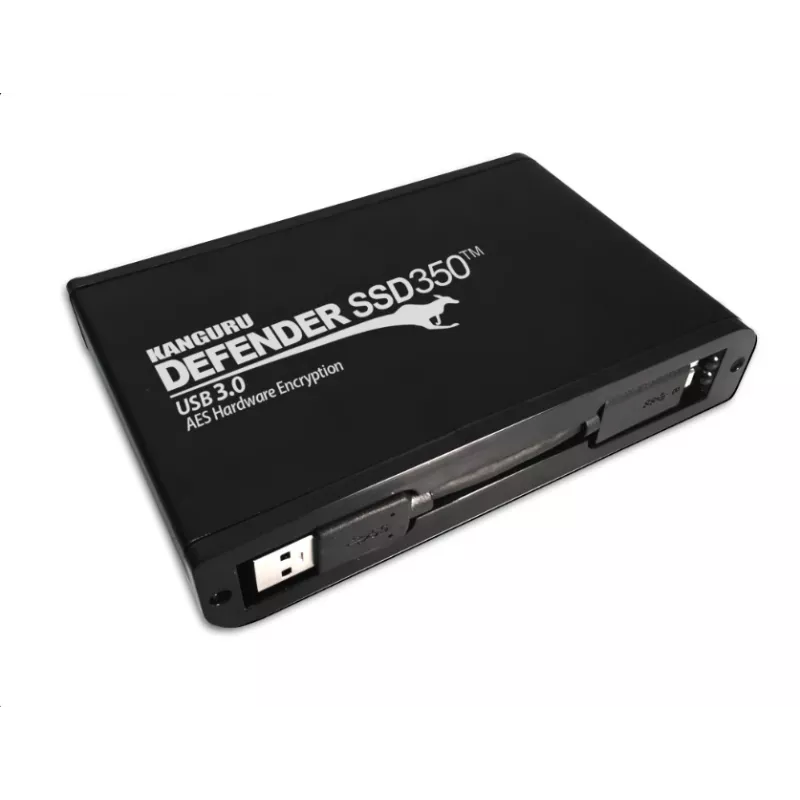 iStorage Kanguru Defender SSD350 2 TB | FIPS 140-2 certifikovaný | Hardvérovo šifrovaný solid-state disk | 2,5 palca externý | SATA (SATA/600) | TAA-kompatibilný