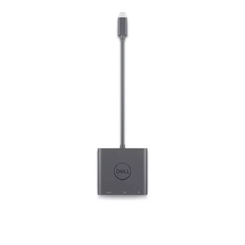DELL adaptér USB-C na HDMI/DP s Power Pass-Through, káblový, USB 3.2 Gen 2 (3.1 Gen 2) Type-C, čierny, 3840 x 2160 pixelov, Dell, 3840 x 2160 pixelov