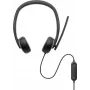 DELL Pro káblový headset – WH3024, káblový, hovory/hudba, 20 – 20000 Hz, 110 g, headset, čierny