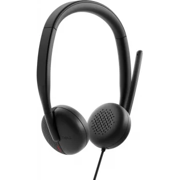 DELL Pro káblový headset – WH3024, káblový, hovory/hudba, 20 – 20000 Hz, 110 g, headset, čierny