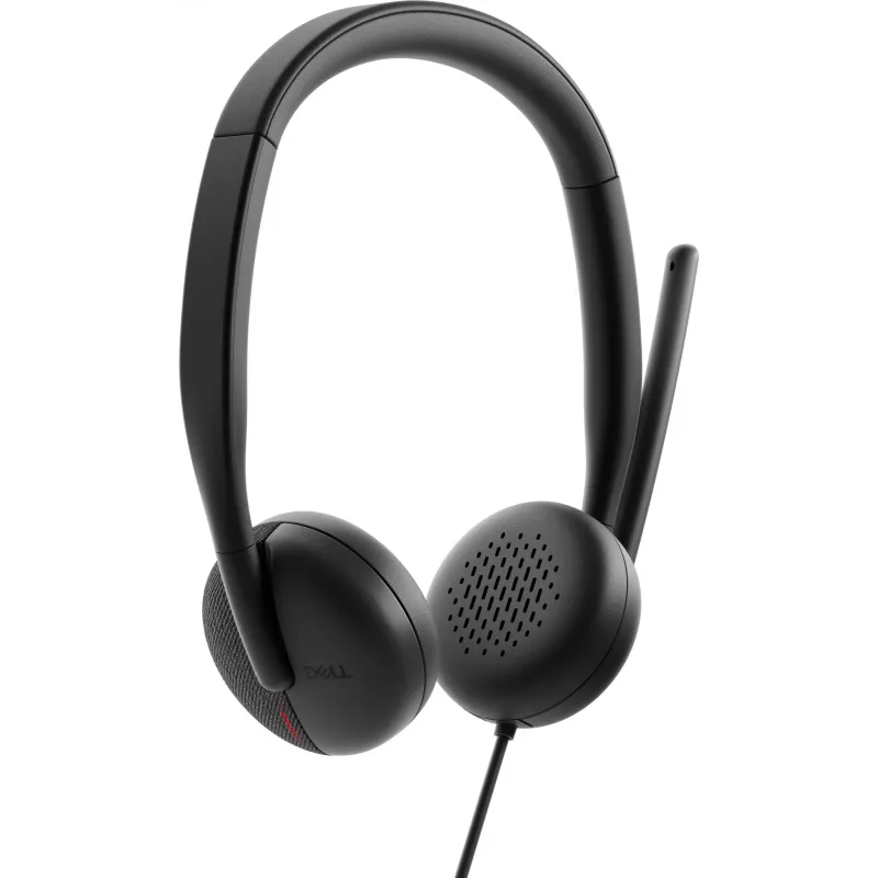 DELL Pro káblový headset – WH3024, káblový, hovory/hudba, 20 – 20000 Hz, 110 g, headset, čierny