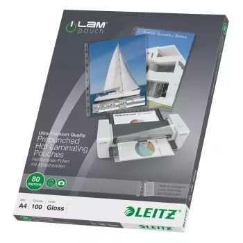 Leitz iLAM preddierované laminovacie fólie A4, 80 mikrónov, balenie 100 ks