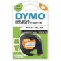 DYMO LetraTag žehliteľné textilné etikety | Originál | 12 mm x 2 m rolka | čierna tlač na bielom | žehliteľné etikety na oblečenie ideálne na uniformy/detské oblečenie | pre tlačiarne LetraTag