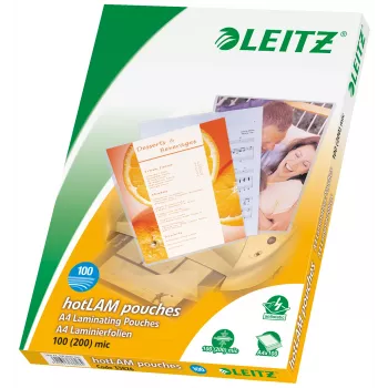 Leitz iLAM Premium lesklé laminovacie fólie A4, 100 mikrónov, balenie 100 ks