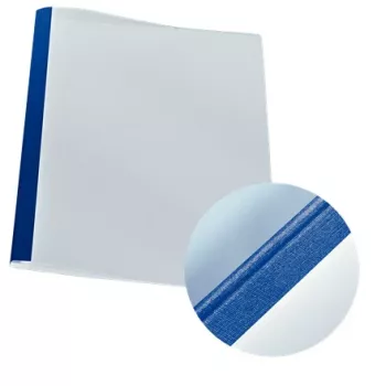 Leitz viazacie obaly Thermo plátno 1,5 mm, A4, kartón, modré, transparentné, 80 g/m², 4 mm, 215 mm