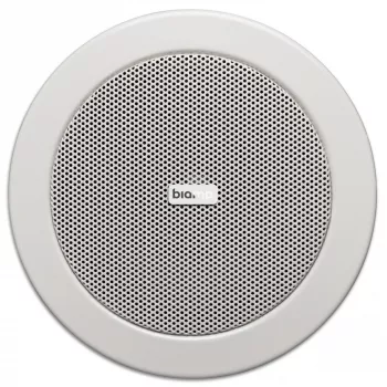 Biamp Commercial CM4 4-palcový dvojkužeľový reproduktor biela, 1-pásmový, káblový, 15 W, 100 - 20000 Hz, 16 Ω, biela