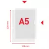 Esselte Premium A5-mapa, projektová mapa, A5, polypropylén (PP), transparentná, na výšku, 40 listov