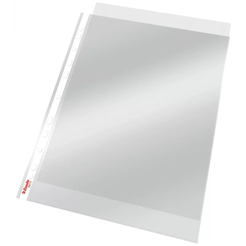 Esselte Pocket 75my A4, 210 x 297 mm (A4), priehľadný, polypropylén (PP), na výšku, hore, 0,075 mm