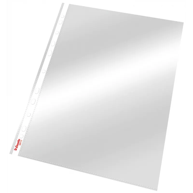Esselte Pocket 75my A4, 210 x 297 mm (A4), priehľadný, polypropylén (PP), na výšku, hore, 0,075 mm