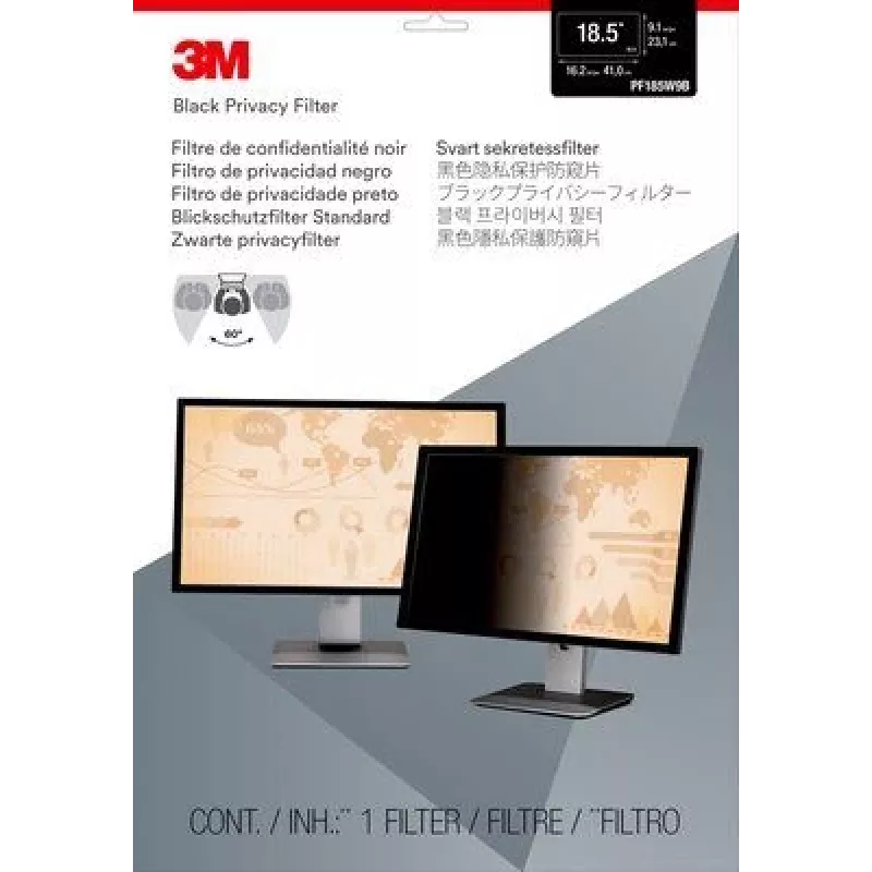 3M PF185W9B filter proti videniu 47 cm (18,5 palcov) monitor filter proti videniu bez rámu