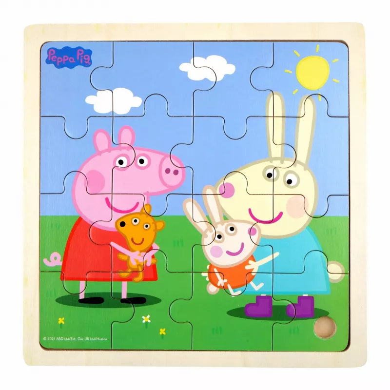 Barbo Toys 9033 puzzle drevené puzzle 16-dielne kreslené