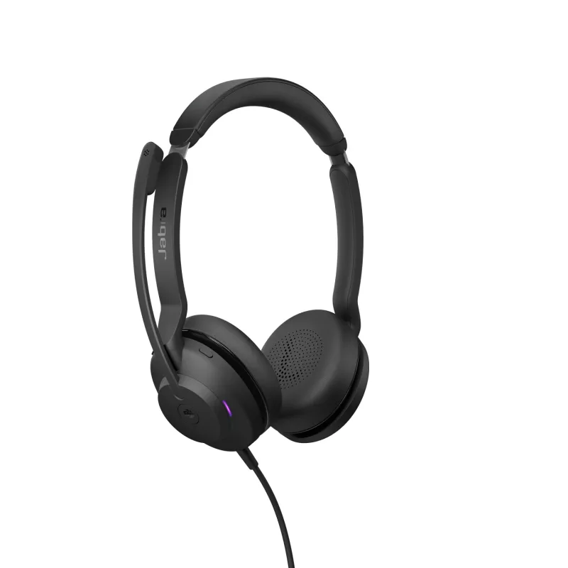 Jabra Evolve2 30 USB-C, MS stereo, káblový, kancelária/call centrum, 20 – 20000 Hz, 125 g, headset, čierna