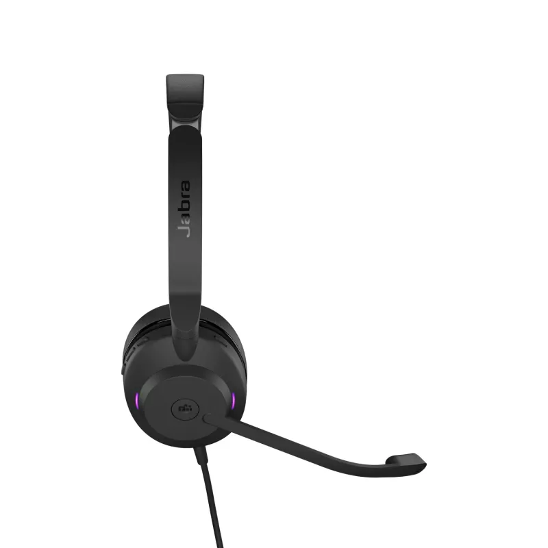 Jabra Evolve2 30 USB-C, MS stereo, káblový, kancelária/call centrum, 20 – 20000 Hz, 125 g, headset, čierna