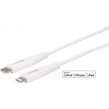 eSTUFF ES602101 Lightning kábel 1 m biely