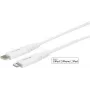 eSTUFF ES602101 Lightning kábel 1 m biely