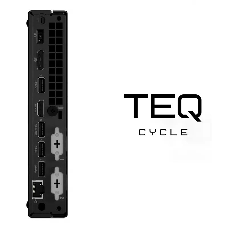 Teqcycle Lenovo Thinkcentre M70Q Intel® Core™ i5 i5-10400T 16 GB DDR4-SDRAM 256 GB SSD Windows 11 Pro Mini-PC čierny