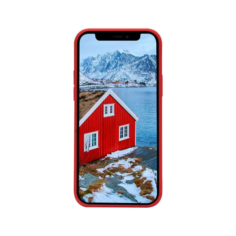 dbramante1928 Greenland kožené puzdro pre iPhone 12 mini – červená, vhodné pre 5,4 palca