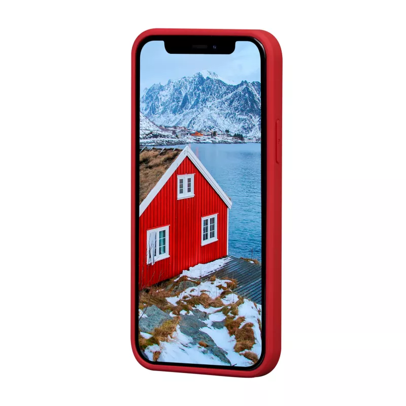 dbramante1928 Greenland kožené puzdro pre iPhone 12 mini – červená, vhodné pre 5,4 palca
