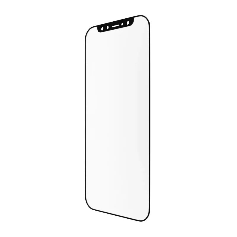 dbramante1928 Eco-Shield – iPhone 12/12 Pro – čierny okraj, Apple, iPhone 12, iPhone 12 Pro, odolné proti prachu, odolné proti poškriabaniu, čierna, priehľadné, 1 ks