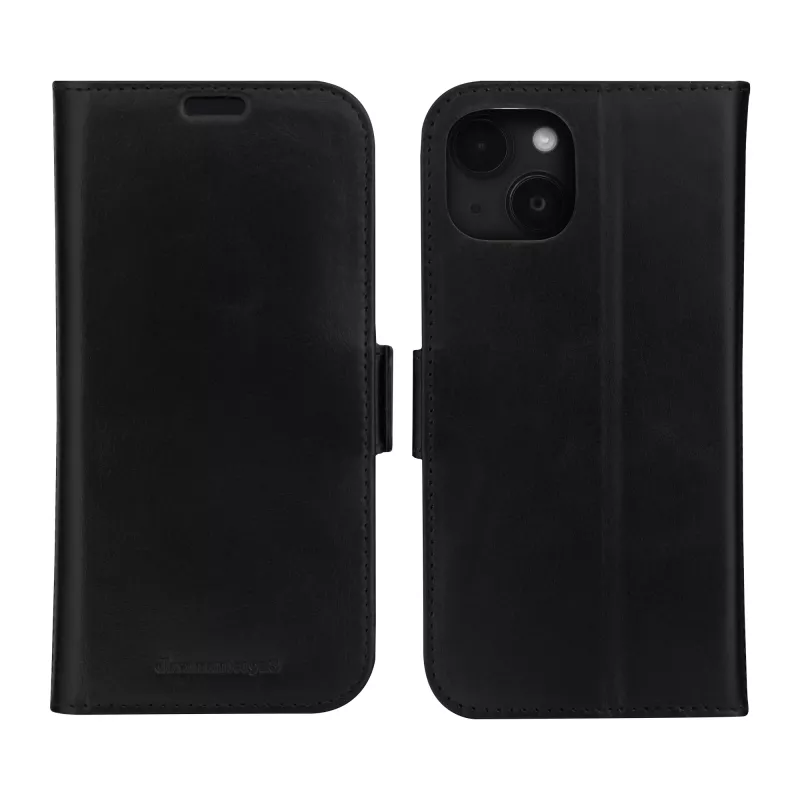 Puzdro s klopou dbramante1928 Copenhagen pre iPhone 15 Plus – čierne, 3 priehradky na karty