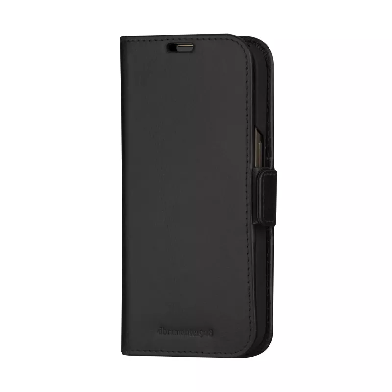 Puzdro s klopou dbramante1928 Copenhagen pre iPhone 15 Plus – čierne, 3 priehradky na karty