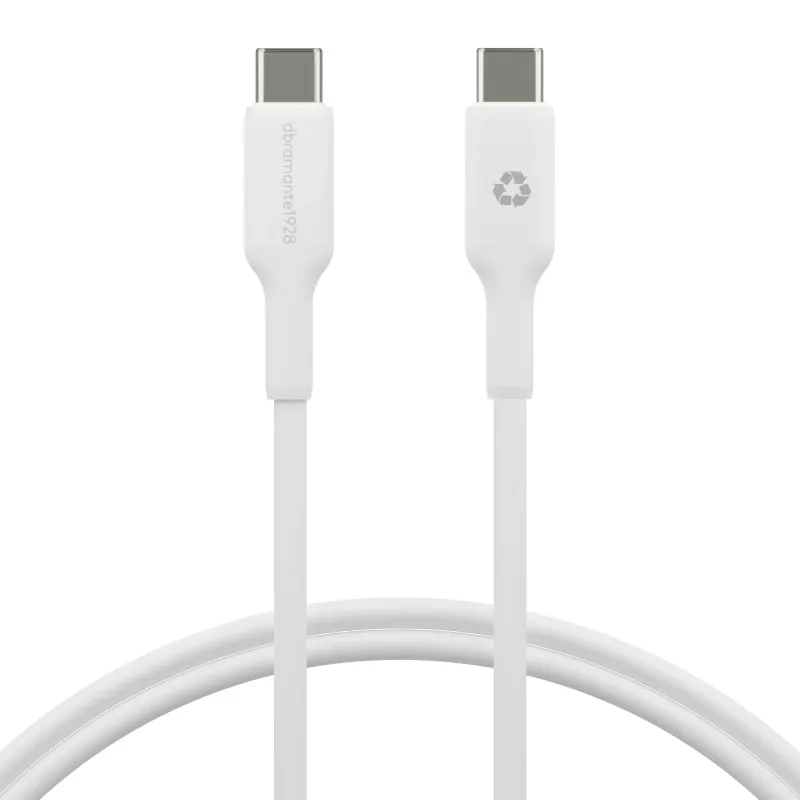 Kábel USB-C na USB-C 1 m od dbramante – biely