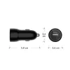 Auto nabíjačka dbramante re-charge USB-A 18W – 12–24V, 1× USB-A, čierna